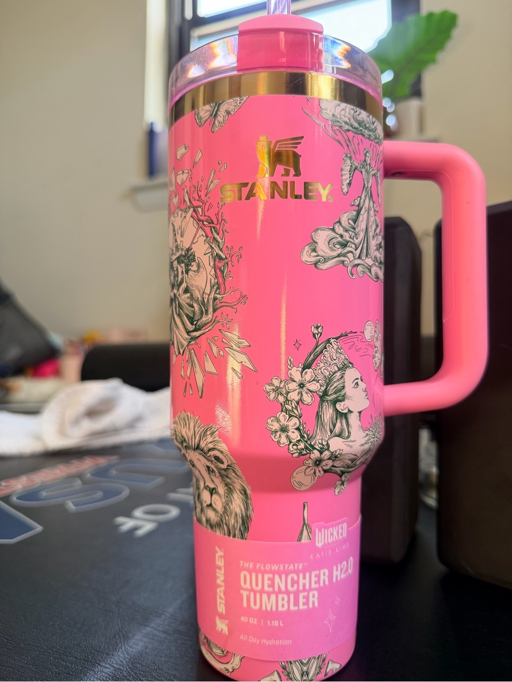 Stanley x Wicked Glinda Pink Quencher H2.0 FlowState Tumbler 40oz Limited Editi